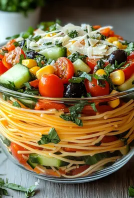Italienischer Spaghetti-Schichtsalat 27 Italienischer Spaghetti-Schichtsalat