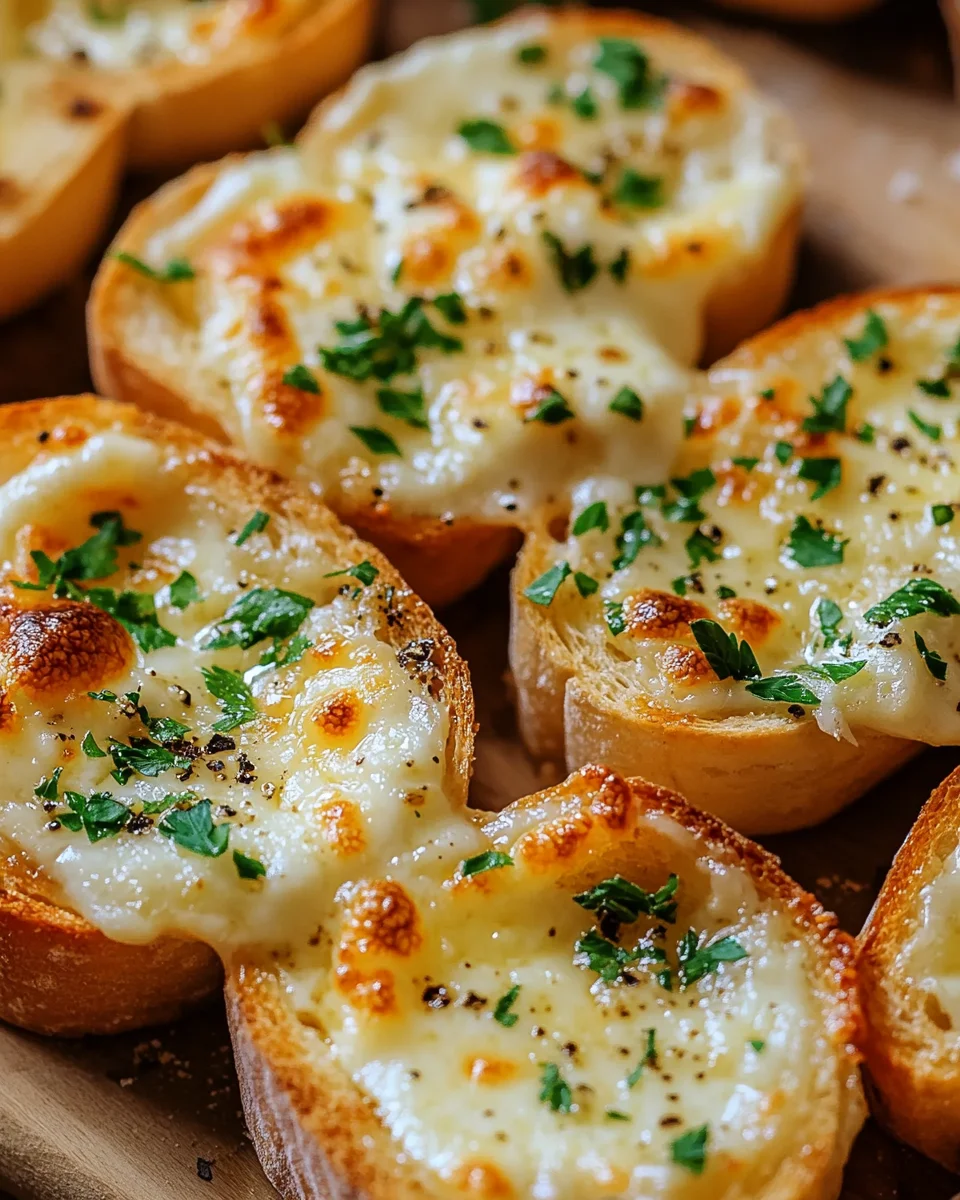 Käse Knoblauch Brot Häppchen 17 Käse