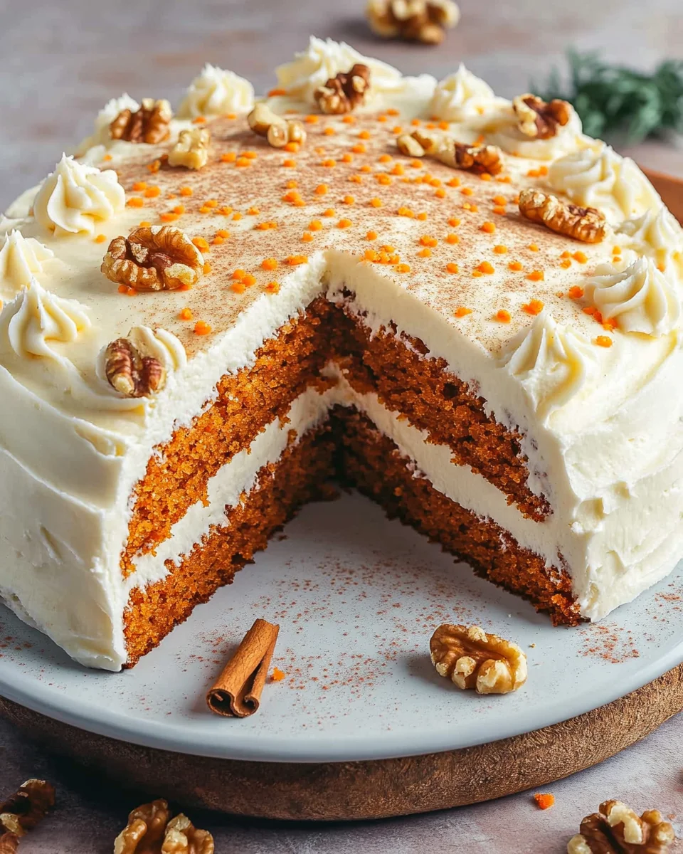 Karottenkuchen mit Frischkäse-Frosting