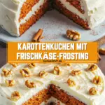 Karottenkuchen mit Frischkäse-Frosting 29 Pinterest Hidden Image