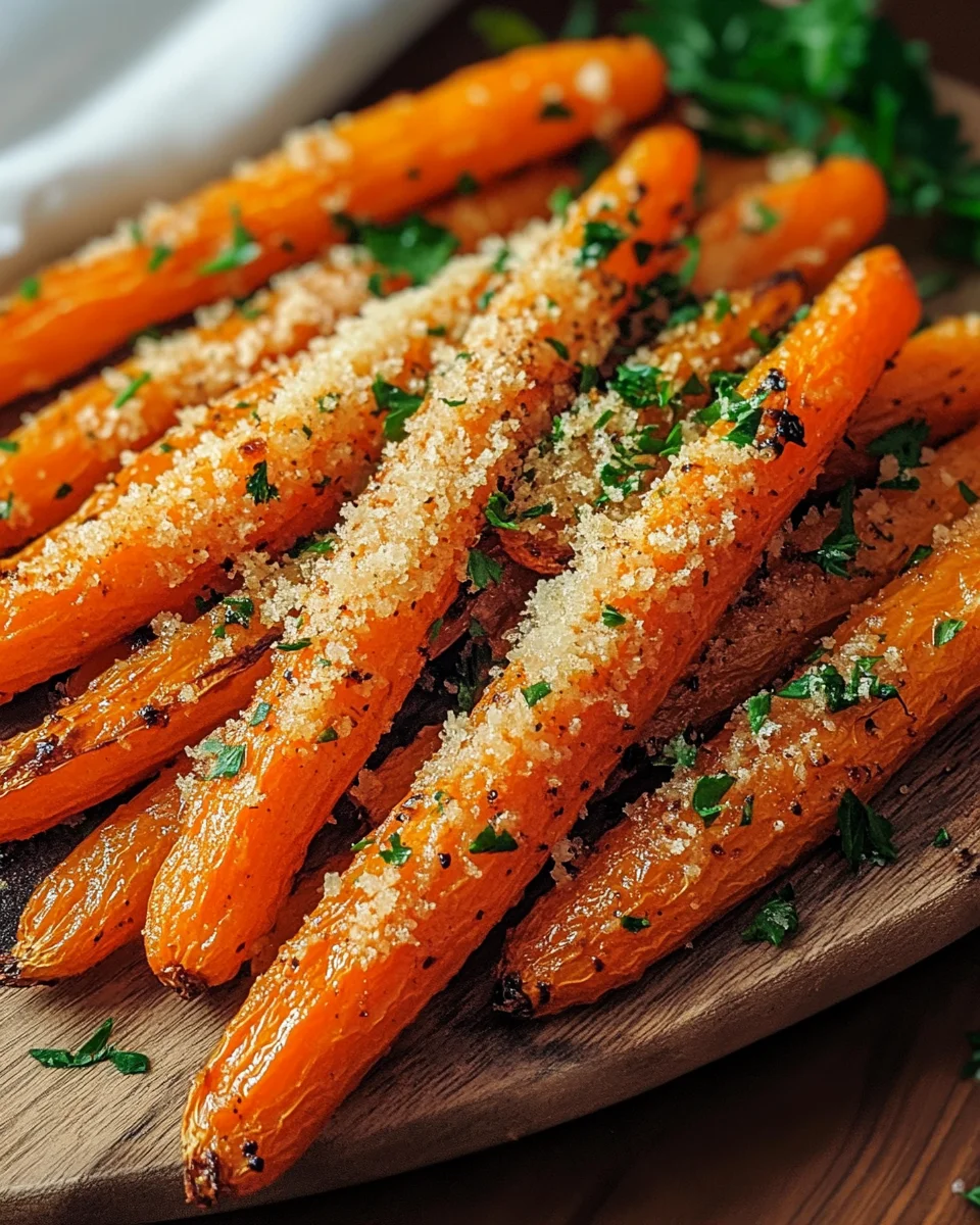 Knoblauch-Parmesan-Ofenkarotten