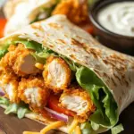 Knuspriger Chicken Ranch Snack Wrap