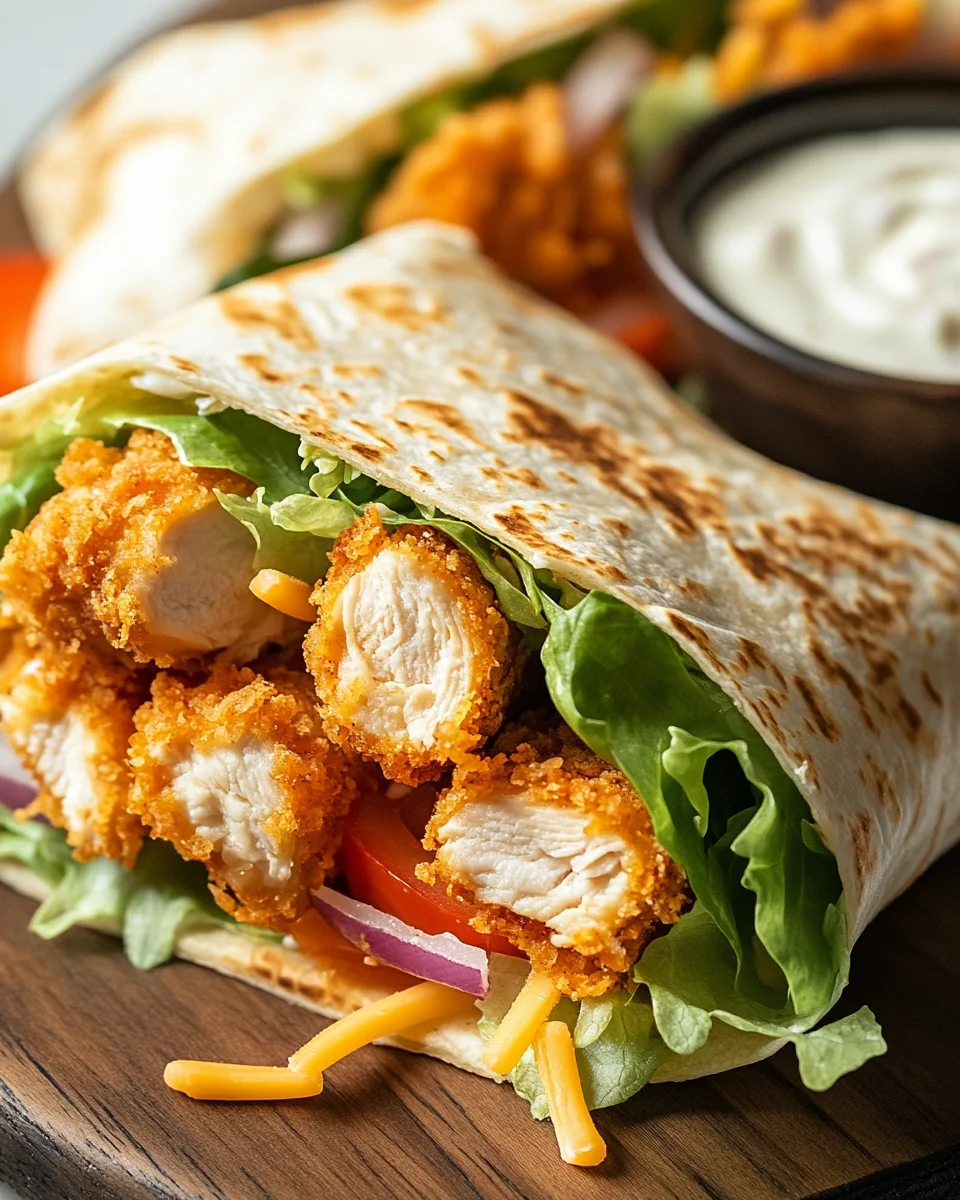 Knuspriger Chicken Ranch Snack Wrap 19 Knuspriger Chicken Ranch Snack Wrap