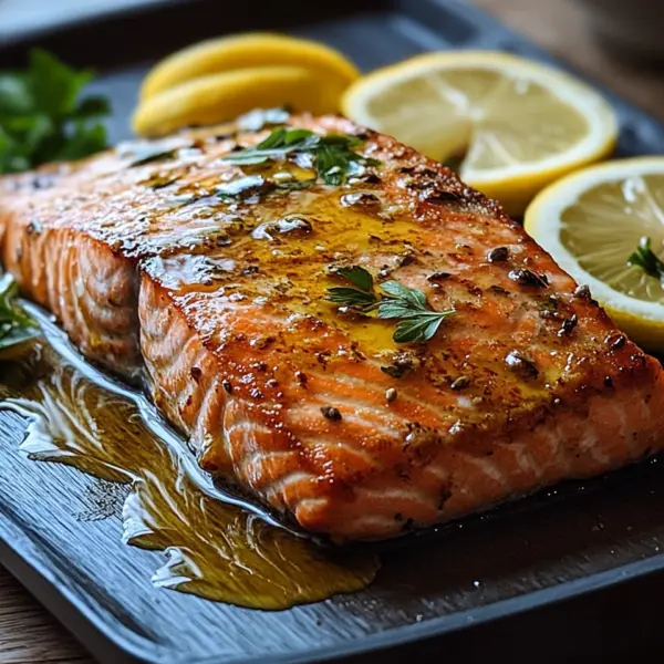 Köstliches und super saftiges Lachsfilet aus dem Ofen