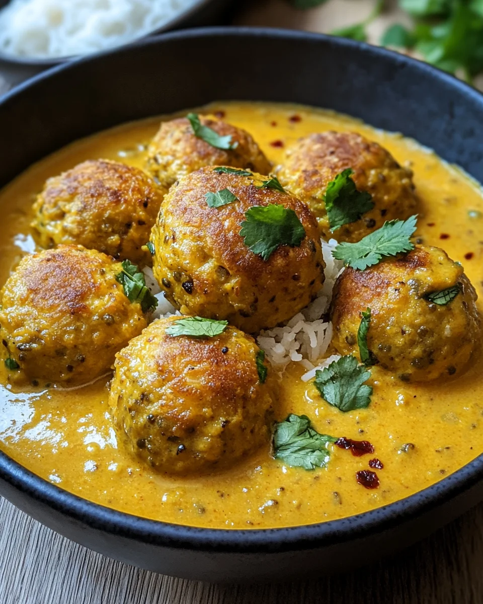 Linsenbällchen in Currysauce 22 Linsenbällchen