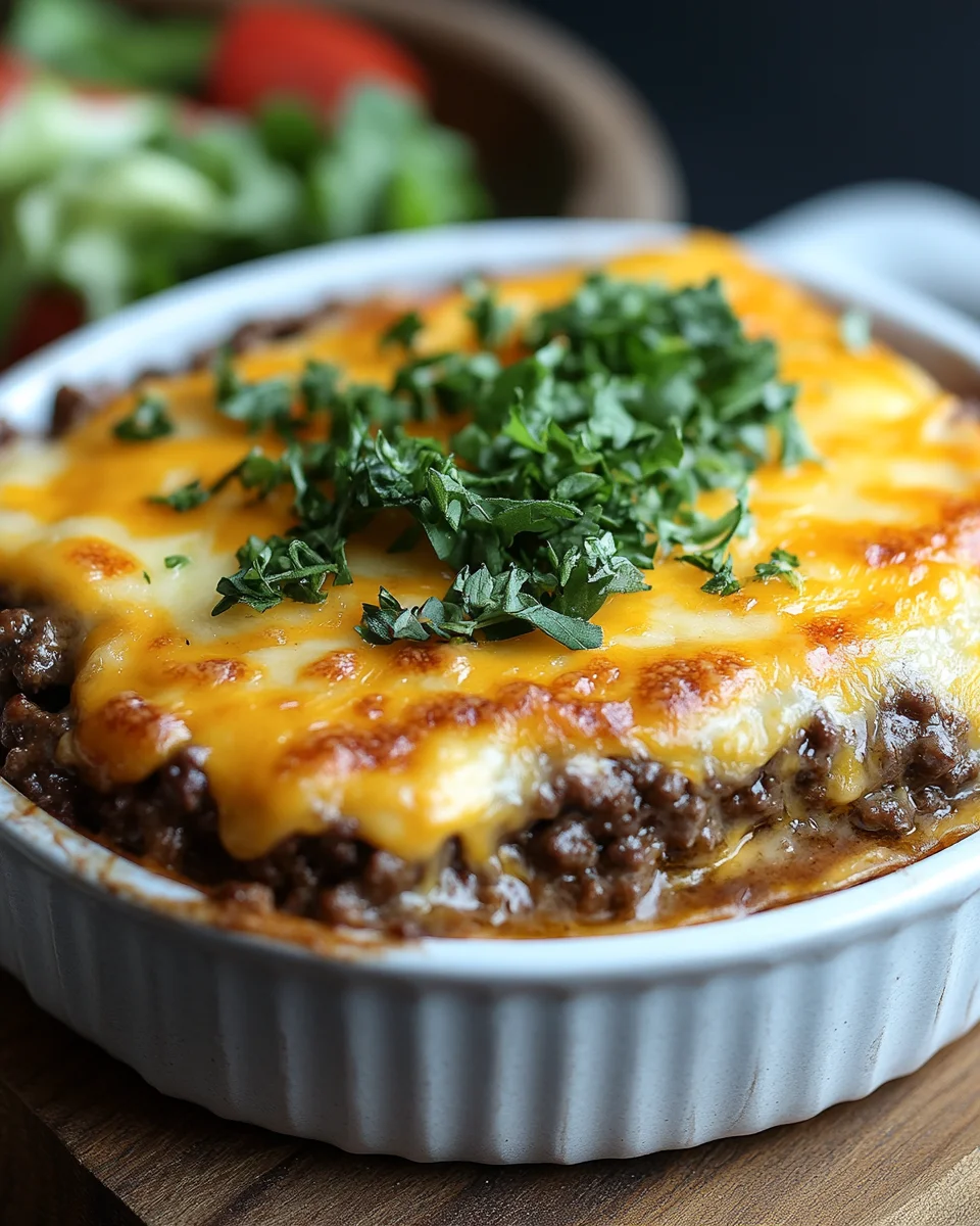 Low Carb Cheeseburger-Auflauf 16 Low