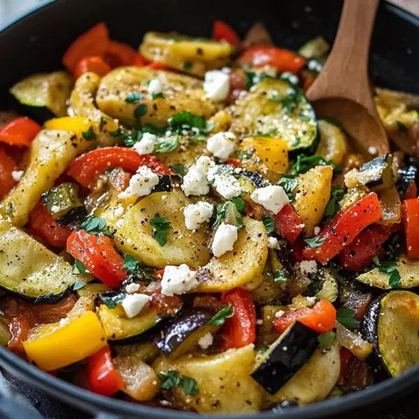 Maultaschenpfanne mit Gemüse