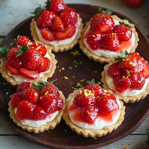 Mürbeteig Tartelettes mit Erdbeeren und Mascarponecreme
