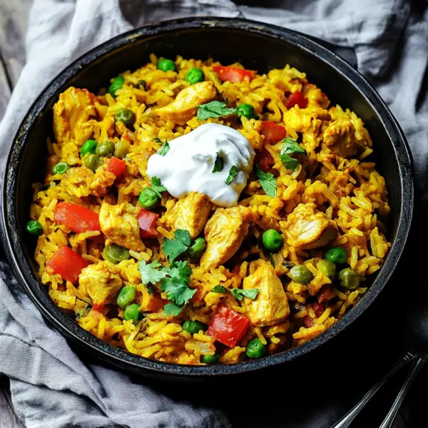 One Pot Curryreis mit Hähnchenbrust