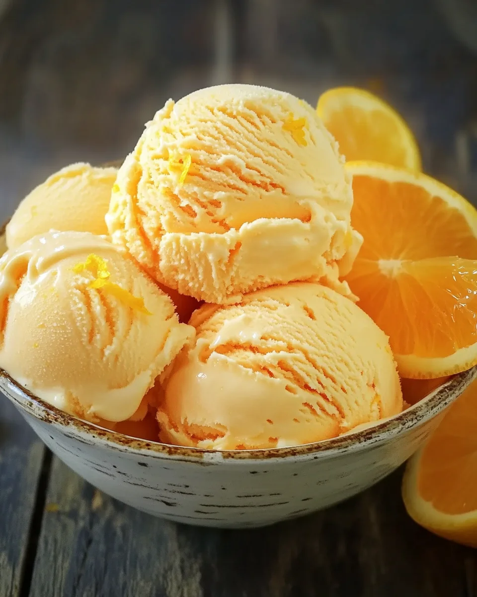 Orangeneis ohne Eismaschine Rezept 16 Orangeneis
