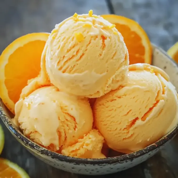 Orangeneis ohne Eismaschine Rezept