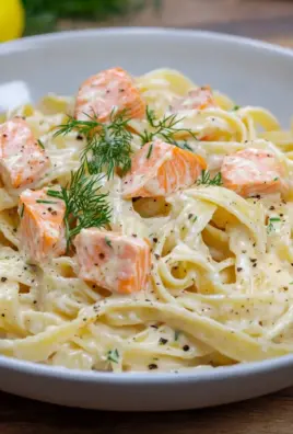 Pasta mit Lachs und Sahnesoße 26 Pasta mit Lachs und Sahnesoße