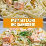 Pasta mit Lachs und Sahnesoße 14 Pinterest Hidden Image