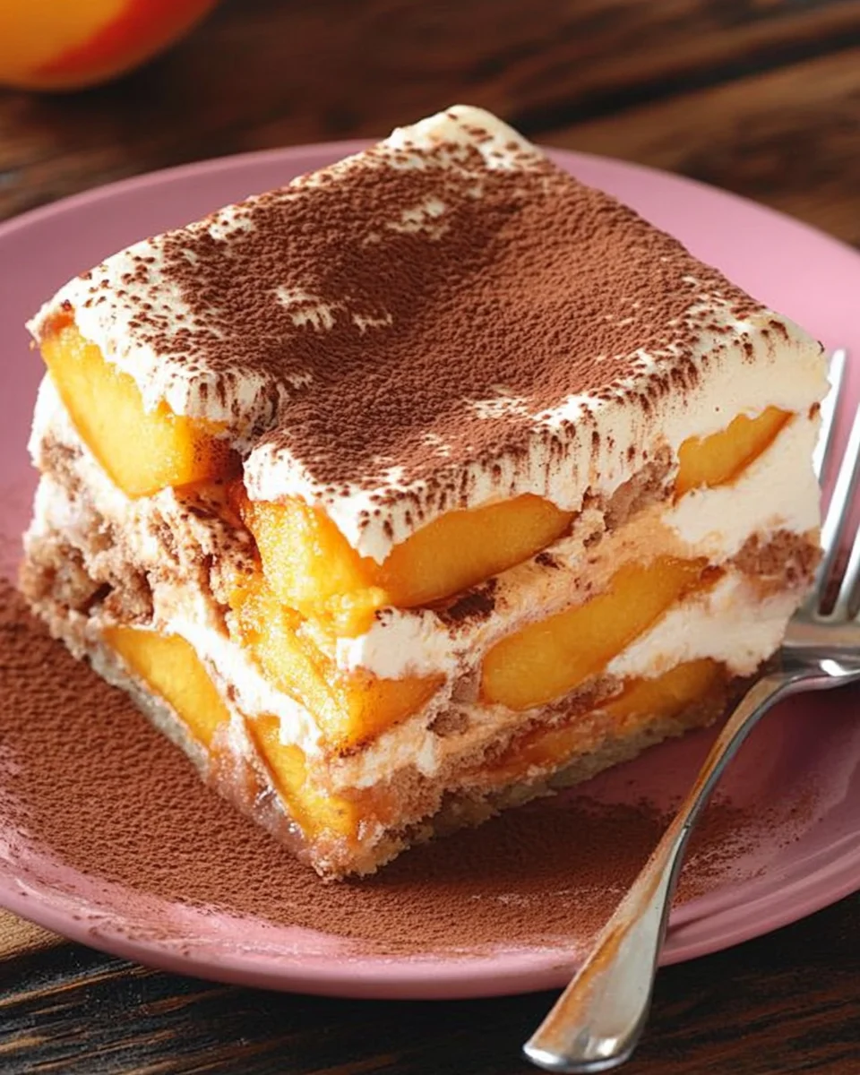 Pfirsich Tiramisu 21 Pfirsich