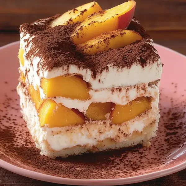 Pfirsich Tiramisu