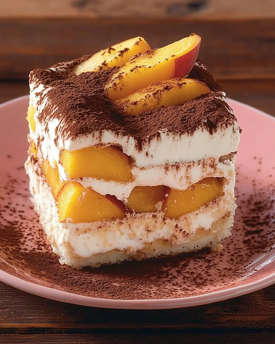 Pfirsich Tiramisu