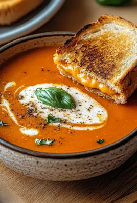 Roasted Tomato Soup with Grilled Cheese Sandwich 24 Roasted Tomato Soup with Grilled Cheese Sandwich