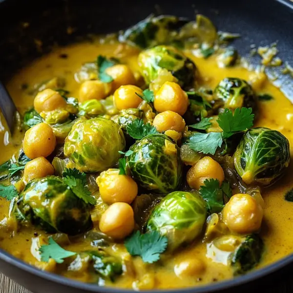 Rosenkohl-Curry mit Kichererbsen