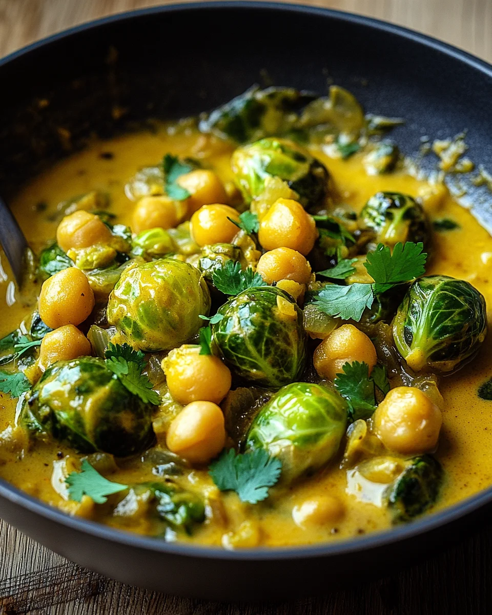 Rosenkohl-Curry mit Kichererbsen