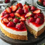 Schneller Erdbeerkuchen mit Schmand