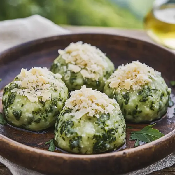 Südtiroler Spinatknödel