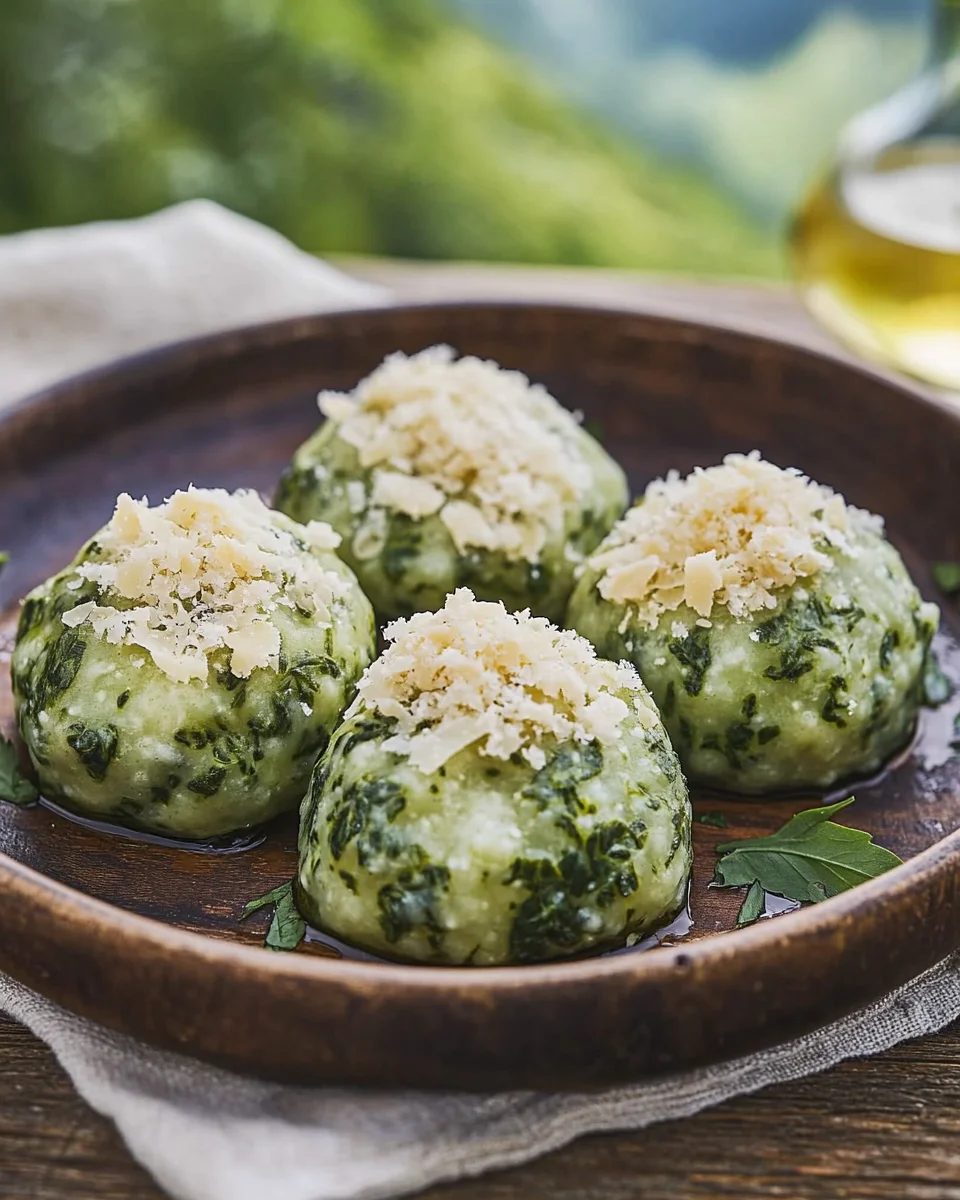 Südtiroler Spinatknödel
