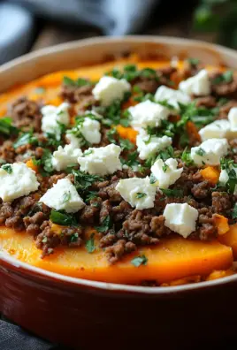 Süßkartoffel-Hackfleisch-Auflauf mit Feta 24 Süßkartoffel-Hackfleisch-Auflauf mit Feta
