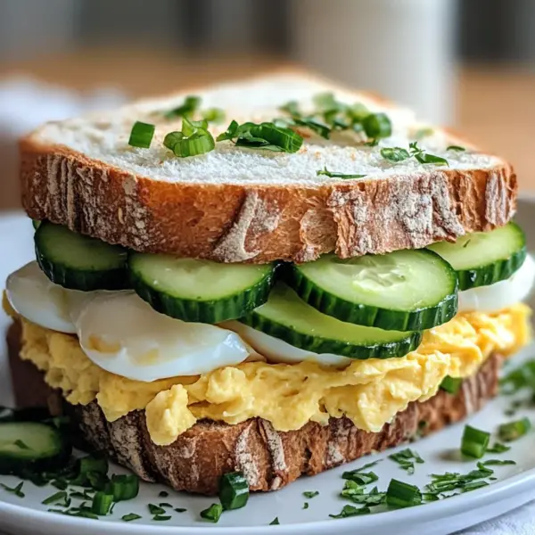 Thunfisch Sandwich mit Ei und Gurke