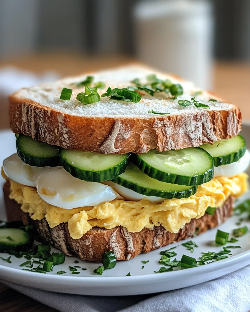 Thunfisch Sandwich mit Ei und Gurke 20 Thunfisch Sandwich mit Ei und Gurke