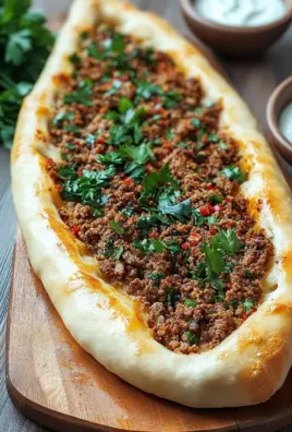 Türkische Pide mit Hackfleisch 29 Türkische Pide mit Hackfleisch