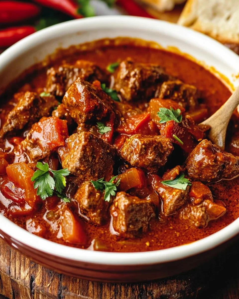 Ungarisches Paprika-Gulasch Rezept