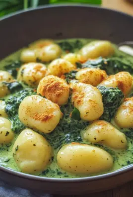 Vegane Gnocchi mit cremiger Spinatsauce 29 Vegane Gnocchi mit cremiger Spinatsauce