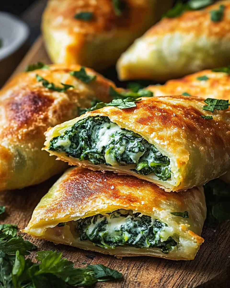 Vegane Kartoffeltaschen mit Spinat-Frischkäse-Füllung 20 Vegane
