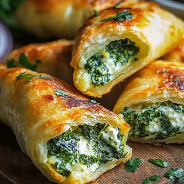 Vegane Kartoffeltaschen mit Spinat-Frischkäse-Füllung