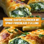 Vegane Kartoffeltaschen mit Spinat-Frischkäse-Füllung 19 Pinterest Hidden Image