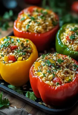 Vegetarische Gefüllte Paprika mit Reis 22 Vegetarische Gefüllte Paprika mit Reis