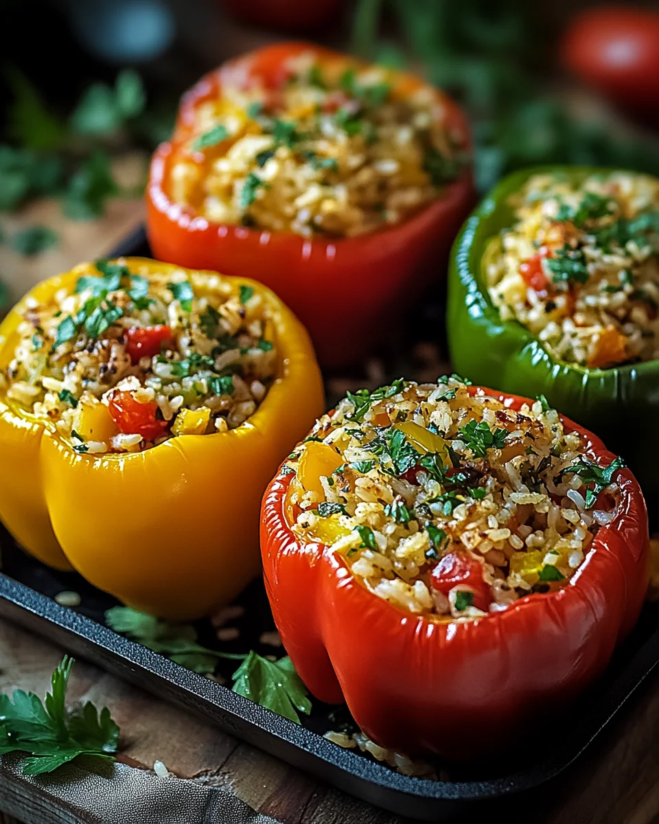 Vegetarische Gefüllte Paprika mit Reis 28 Vegetarische Gefüllte Paprika mit Reis