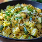 Zucchini-Reis-Pfanne