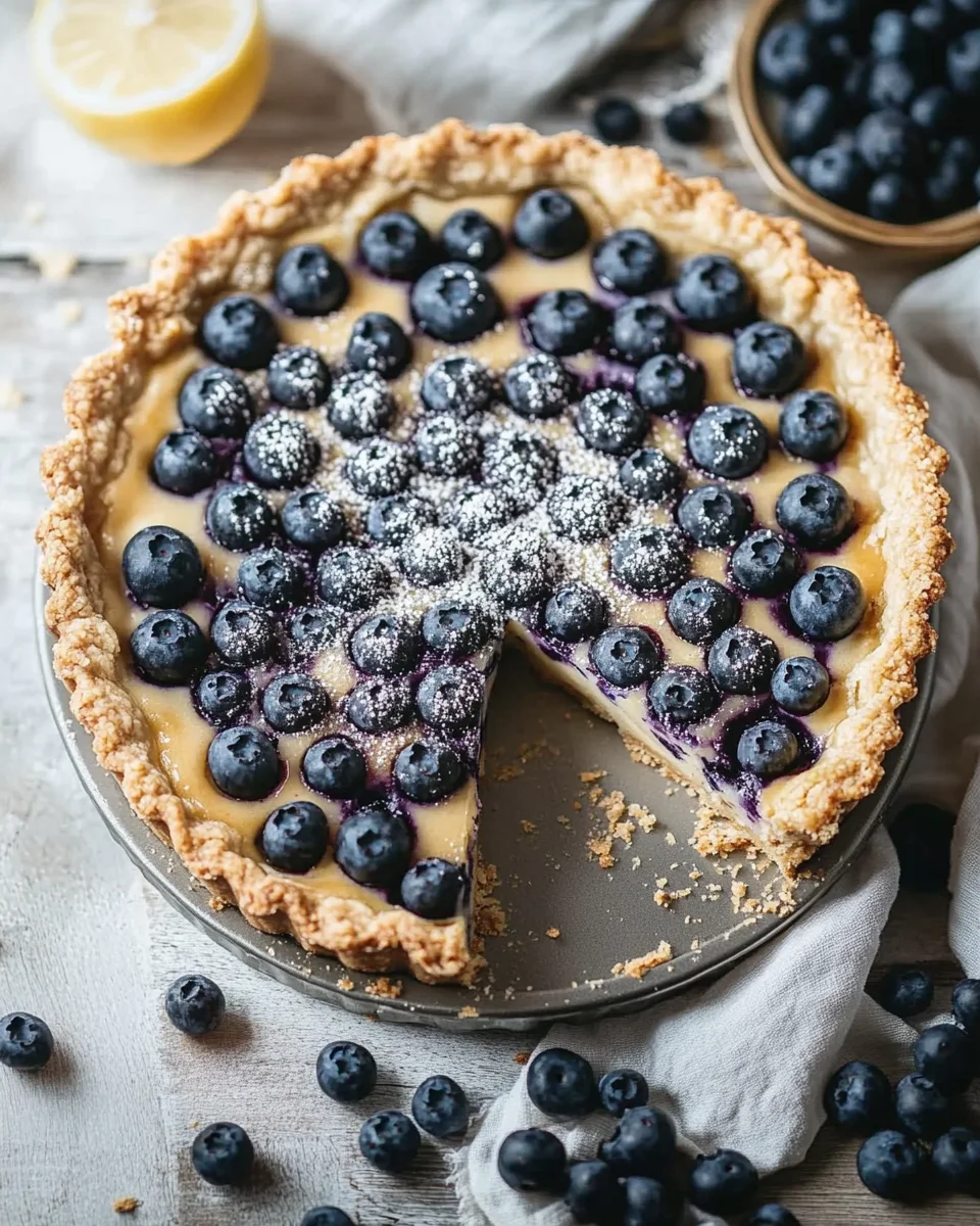 Blaubeer-Tarte mit Vanille-Schmand und Streuseln 20 Blaubeer-Tarte