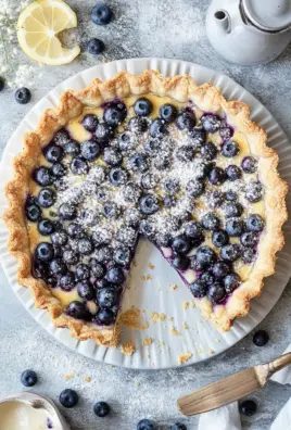 Blaubeer-Tarte mit Vanille-Schmand und Streuseln 26 Blaubeer-Tarte mit Vanille-Schmand und Streuseln