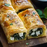 B&ouml;rek mit Spinat und Feta