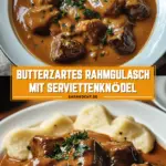 Butterzartes Rahmgulasch mit Serviettenknödel 17 Pinterest Hidden Image