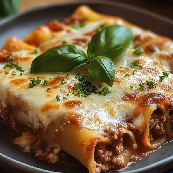 Cannelloni mit Rindfleisch und Käse