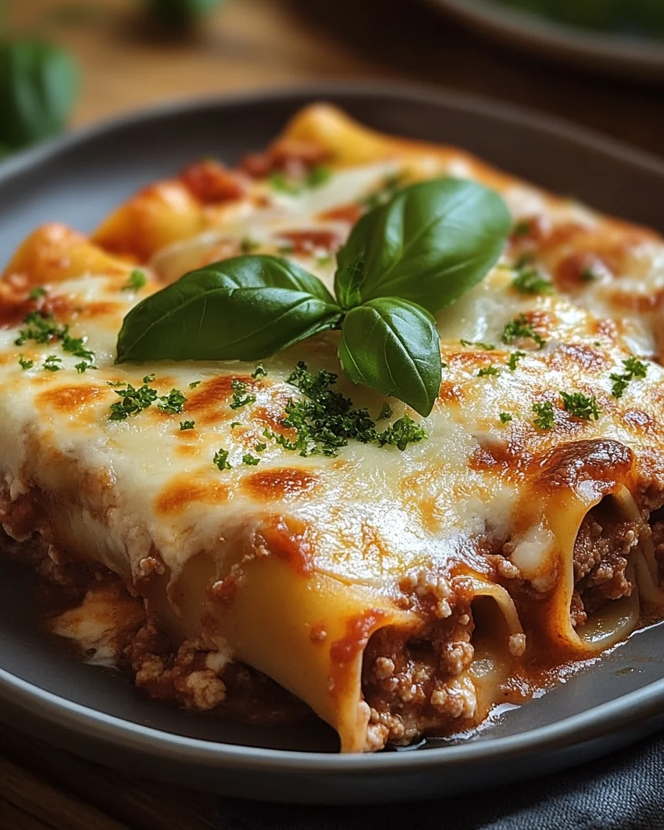 Cannelloni mit Rindfleisch und Käse 20 Cannelloni mit Rindfleisch und Käse