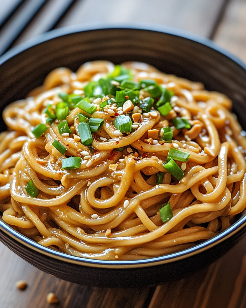 Chinesische Nudeln mit Erdnusssauce 22 Chinesische Nudeln mit Erdnusssauce