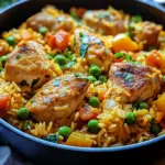 Ein Topf H&auml;hnchen und Reis