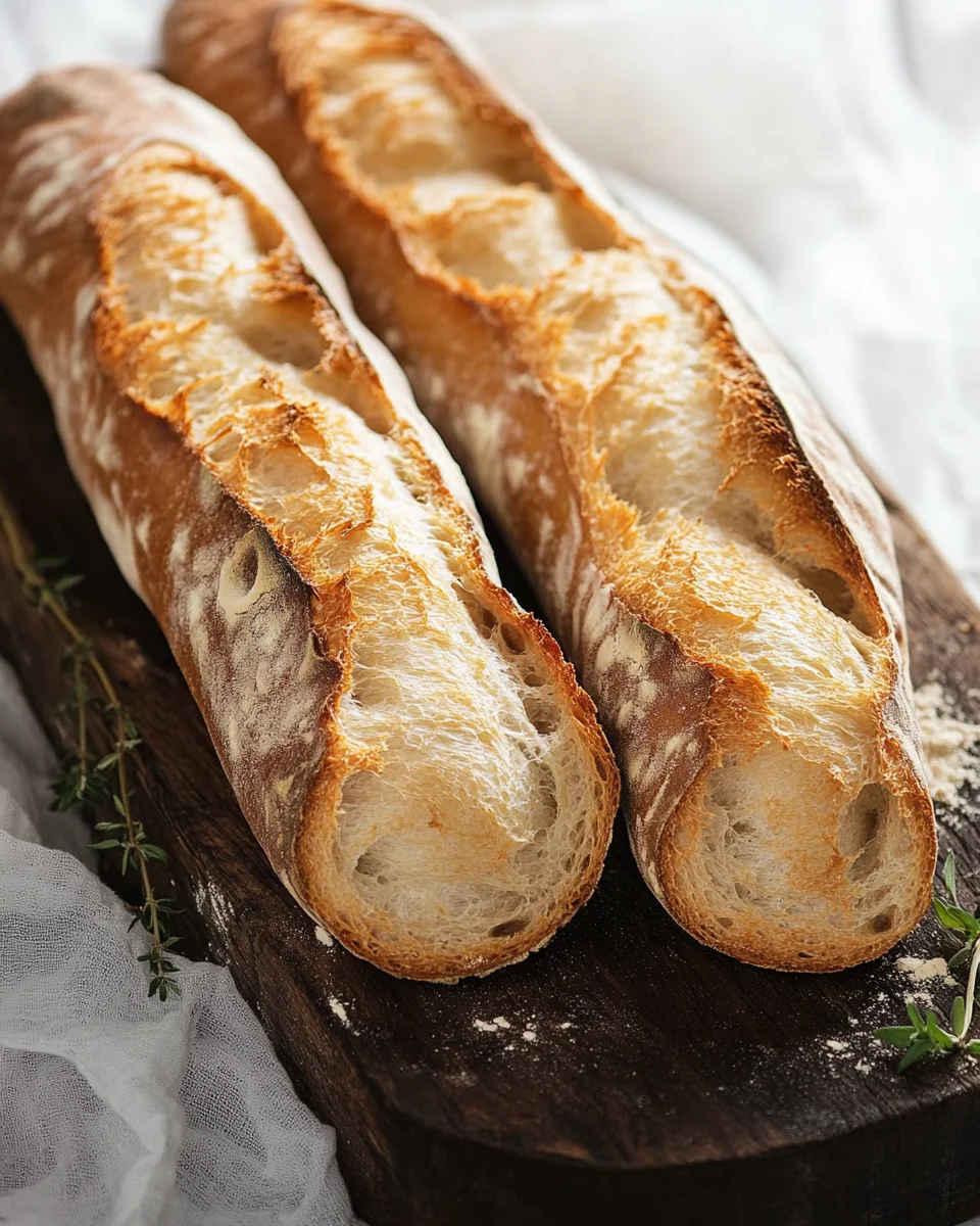 Einfaches Rezept für knuspriges Baguette