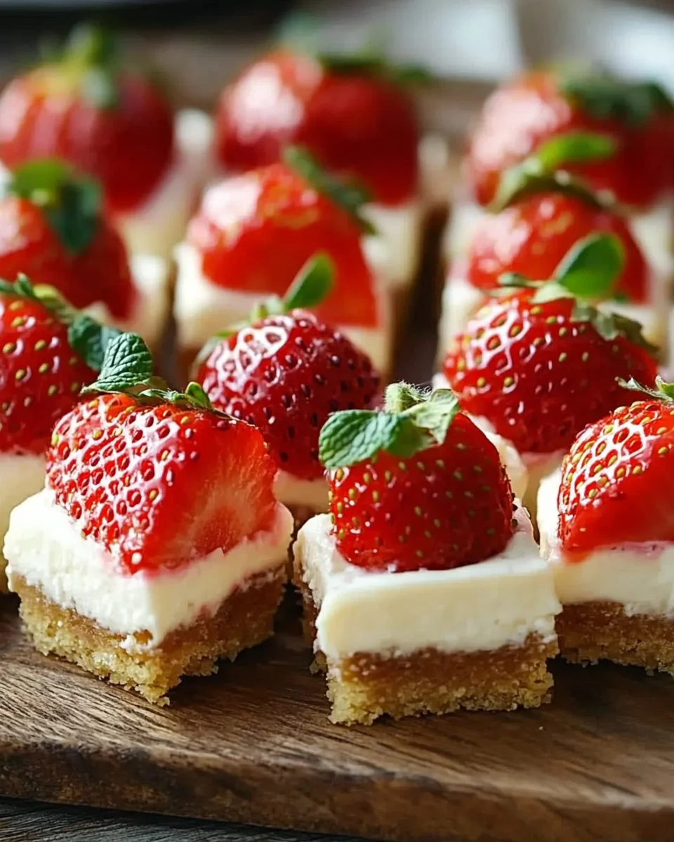 Erdbeer-Cheesecake-Häppchen