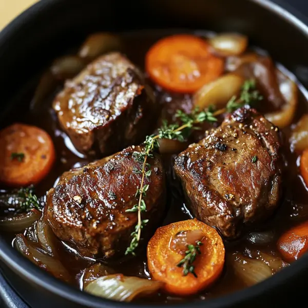 Filettopf aus dem Backofen