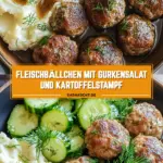 Fleischbällchen mit Gurkensalat und Kartoffelstampf 16 Pinterest Hidden Image